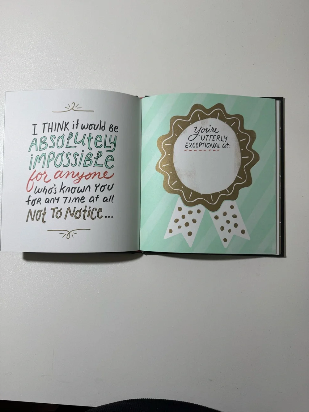 I Wrote a Book About You Hardcover Journal